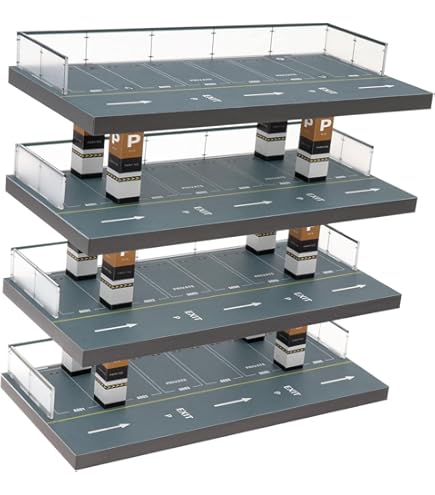 1/64展示25台可能・メタルエイジング・5層式ディスプレーBOX/ネオジオラマ Amazon | 1/32 ジオラマ駐車場ショーケースディスプレイスタンド