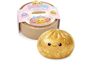 Keycraft Dumpling Squishy Blind Box Toy Lucky Bao, Mystery Squishies Collectible – Sensory Fidget Stress Ball, 6 Characters