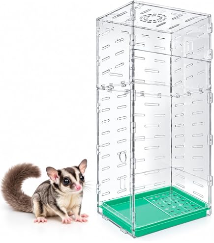 Amazon | フクロモモンガアクリルケージ | ノーブランド品 | 飼育