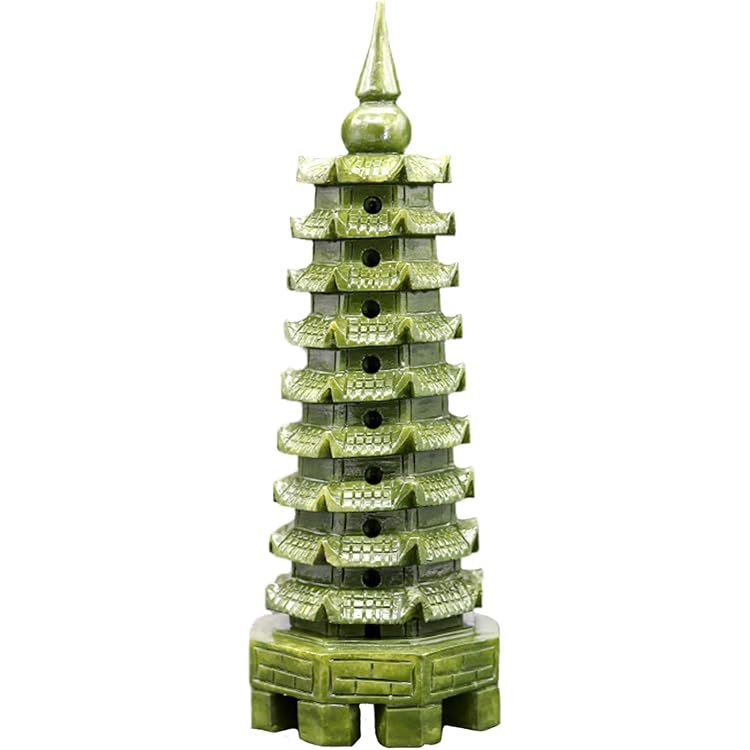 文昌塔 ぶんしょうとう 緑玉製置物 受験勉強 試験の開運 風水インテリア 中