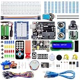 Smraza Arduino用のUNO R3 スターターキット Arduinoとの互換性あり 電子工作 キット 初心者向け mega2560 nano R3との互換性あり 初心者の方のための学習キット STEM教育 チュートリアル付き