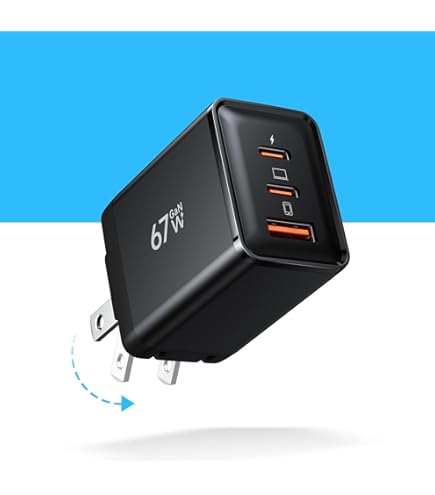 Amazon | 67W 急速充電器 type-c 充電器 超ミニ·超軽量【PSE認証·3台