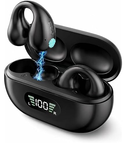 Amazon.co.jp: 空気伝導イヤホン ワイヤレスイヤホン イヤホン