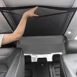 天井収納ネット ヘッドスペースネット ルーフネット マルチネット オーバーヘッドネット ブラック 車用 荷物 車中泊 便利グッズ 車内 小型 ドライブ 防災 プチギフト