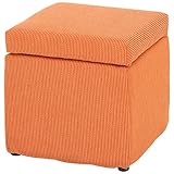 不二貿易 ボックススツール ボスラ 40×40cm オレンジ 50370