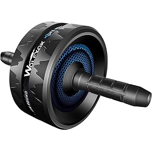 Wolfyok 腹筋ローラー 【最新進化版·20dB超静音·超強の耐荷重220KG】 膝保護マット付き アブローラー ア…