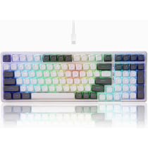 Amazon | e元素 Z-99 メカニカルゲーミングキーボード 銀軸 英語配列