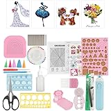 ochunペーパークイリングセット 24点入り クイリング道具キット 造花 手芸 ペーパー巻き DIYクラフトキット クイックストリップ 趣味 手作り 子供 親子活動 ペーパーアート