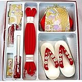 七五三 豪華高級はこせこセット 3サイズ2タイプ/M(5歳用18cm) 2(428)