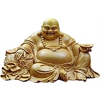 Amazon.co.jp: 仏像 木彫り ミニ 布袋さんの置物 七福神 布袋 様