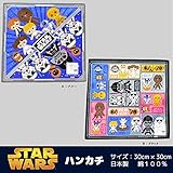 スター・ウォーズ　キャラクターハンカチ　【B1128】 Ａ：ブルー