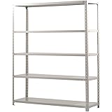双福鋼器 業務用 軽量スチールラック耐荷重120kg/段 ［横幅1500×奥450］-高さ1800（5段） TK6545-5