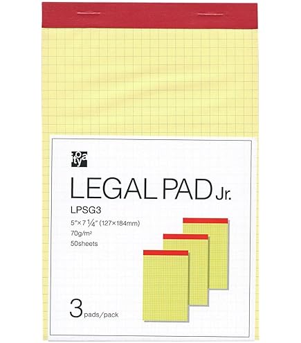 【TOPS】イエロー リーガルパッド (100シート×9冊 ) Amazon | 伊東屋 リーガルパッド Jr． | ノート | 文房具・オフィス用品
