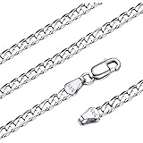 [Silvora] シルバー925 喜平 ネックレス メンズ 人気 金属アレルギー レディース チェーンネックレス 40cm 幅3mm アクセサリー