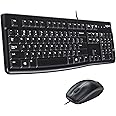 MK120 Wired Desktop Set, Keyboard/Mouse, USB, Black [並行輸入品]