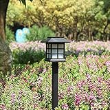 MENGXDPゆガーデンライト ソーラーランプ LED おしゃれ 明るさ　夜間自動点灯　　屋外の歩道 芝生庭照明用　設置簡単　配線がない 省エネルギ ２個