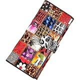 Gaosa 牛革 長財布 レディース 手帳型 財布 三つ折り　名刺入れ カード 札入れ 小銭入れ 大容量 多機能 (2)