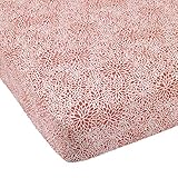 Balboa Baby Cotton Sateen Fitted Crib Sheet, Coral Bloom by Balboa Baby