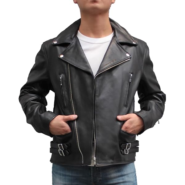 美品　メンズ　ミンク　ダブルライダースデザインジャケット　アウター　韓国タグ Liugoo Leathers 本革 UKダブルライダースジャケット メンズ