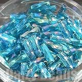 【デイジービーズ】【日本製(松野) ツイスト竹ビーズ 約6mm 約700ヶ(約20g)】【レインボーターコイズ】