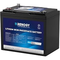 Amazon.co.jp: Renogy 12V 100Ahリン酸鉄リチウムイオンバッテリー、超