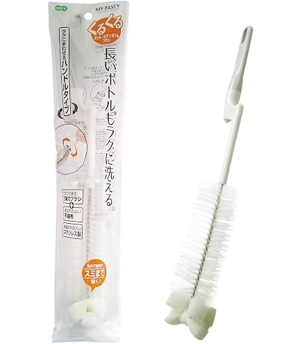Amazon | まめいた(Mameita) ボトル洗い ホワイト 直径5cm×長さ40cm