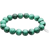 [セノーテ] cenote 【パワーストーン アクセサリー】 マラカイト10mm玉ブレスレット 【18cm 内周15cm】 30155018