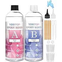 Amazon.co.jp: YOBTOP レジン液 2液性レジン液 大容量 948ml