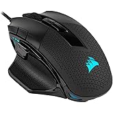 CORSAIR Nightsword RGB, Tunable FPS/MOBA Optical Gaming Mouse (18000 DPI Optical Sensor, Weight System, 10 Programmable Butto