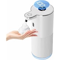 【11個】オートソープディスペンサー 泡タイプ センサー式 自動ディスペンサー Amazon｜ソープディスペンサー 自動 泡 充電式 電池残量＆泡レベルLED