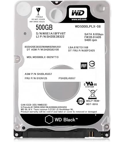 Amazon | WESTERN DIGITAL 2.5インチ内蔵HDD 500GB SATA6.0Gb/s