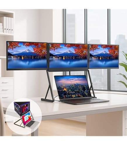 Amazon.co.jp: 15.6インチ デュアル モバイルモニター トリプル