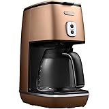 De'Longhi (デロンギ) ドリップコーヒーメーカー ディスティンタ ICMI011J-CP レギュラーコーヒー 6杯用 チタンコートフィルター アロマモード [カッパー] デロンギファミリー登録で3年保証