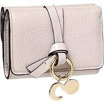 未使用✨クロエ　ALPHABET 三つ折り財布　グレインレザー　ワイルドグレイ Chloé グレインレザー製Alphabetウォレット | Chloé JP