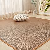 和風マット,夏の赤ちゃんのマットをクロール マットマット 籐シート クッション-B 100x200cm(39x79inch)