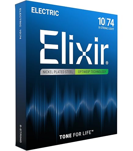 Amazon.co.jp: Elixir エリクサー エレキギター弦 NANOWEB 8弦 Light