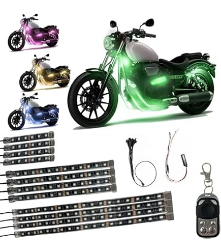 Amazon.co.jp: Auxbeam 8 Pods RGB LED ロックライト トラック UTV