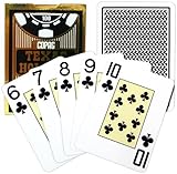 Copag Poker Size Jumbo Index Texas Holdem Playing Cards (Single Black Deck) [並行輸入品]