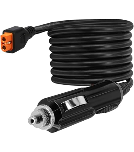 ポータブル電源用BLUTTEIバッテリチャジャー電源コード Amazon.co.jp: ポータブル電源充電用ケーブル DC12v 24v 交換用