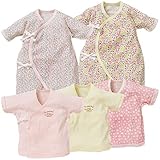 西松屋 [EFD] 新生児肌着5点セット（小花柄） 【新生児50-60cm】