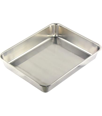 Amazon.co.jp: 大屋金属 クローバー印 18-8ステンレス角バット 12枚取