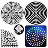 ws2812b LEDリングランプライト5050 LEDリングと統合ドライバdc5 V。。。 Black PCB RGB 241Leds ブラック
