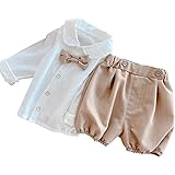 [Famuka] ベビー服 男の子 キッズ シャツ ハーフパンツ ポロシャツ 子供 ボーイズ Tシャツ スクール トップス 春夏服 ベビー ポケット付 通園通学