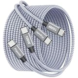 etguuds USB C ケーブル 長い【3m 2本 100W】タイプC to C 充電専用ケーブル PD3.1対応 5A急速充電