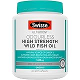 Swisse Ultiboost Odourless High Strength Wild Fish Oil 400 Capsules