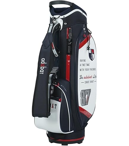 Amazon | [アダバット]キャディバッグ メンズ MCB ABC416 WH/GR