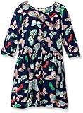 Crazy 8 Little Girls' Navy Butterfly Print Dress Multi 6 [並行輸入品]