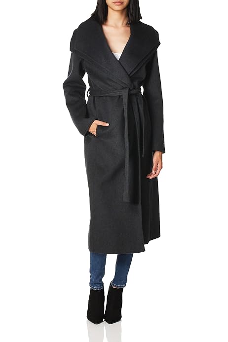 Cole Haan Women's Slick Wool wrap Coat 