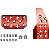 MONSTER SPORT スポーツドライビングペダルカバー レッド アルマイト スイフトスポーツ[ZC33S]/スイフト[ZC13S/ZC83S]他 AT車 〔ZC33 AT〕 849525-7650M