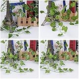 Home Garden Decoration Green Artificial Leaves Vine Plants Garland Foliage Worldwide store-Ivy leave